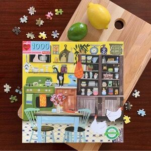 Eeboo Kitchen Chickens 1000 piece puzzle